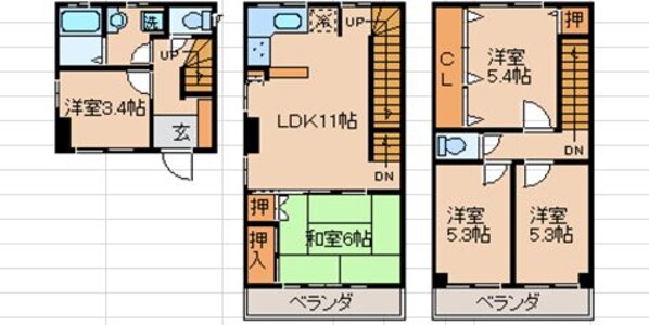 川島東町　山本邸の物件間取画像